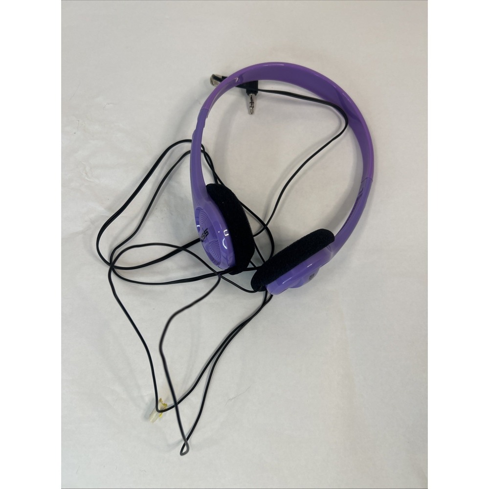 Koss Portable On-Ear‎ Headphones with Adjustable Violet Headband Works